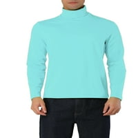 Egyedi olcsó férfi pulóver könnyű, hosszú ujjú felső teknős póló