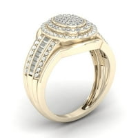 1 6ct tdw gyémánt 10k sárga arany halo eljegyzési gyűrű
