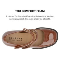 Journee kollekció női Shasta Tru Comfort Foam széles szélességű középső sarok négyzet alakú lábujjszivattyúk