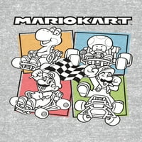 Mario Kart Boys Friend Group grafikus póló, 2-Pack, Méret 4-18