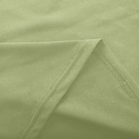 Grafikus pólók Női Hosszú ujjú Divat Alkalmi Kerek nyakú Slim Fit hosszú ujjú póló pulóver felsők Virágmintás ing Zöld