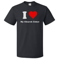 Heart My Church Usher póló-szeretem a Church Usher Tee ajándékomat