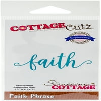 CottageCutz Kifejezések Plusz Die-Faith 3.3 X1. 4