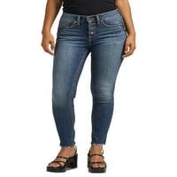 Silver Jeans Co. női Suki Mid Rise Skinny Farmer, derékméret 24-36