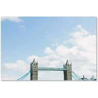 Védjegy Szépművészet 'London Tower Bridge 2' vászon művészet Ariane Mosayedi