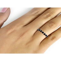 JewelersClub Sapphire Ring-lenyűgöző ezüst gyűrű 1. Karátos T. G. W. Sapphire-Elegáns 7-Kő Gyűrű Design-Hipoallergén