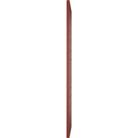 Ekena Millwork 12 W 44 H True Fit PVC vízszintes Slat modern stílusú rögzített redőnyök, borsvörös