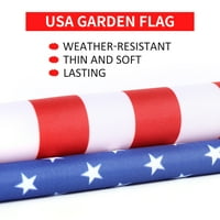 Amerikai zászló USA kerti zászló 18in-hazafias kétoldalas kis amerikai zászlók udvarra