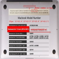 KAISHEK kompatibilis új MacBook Air s Case megjelent modell A1932 A2179 a m1, műanyag kemény tok + fekete billentyűzet
