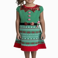 Jolly pulóverek lányok karácsonyi újdonság pulóver ruha, méret 4-16