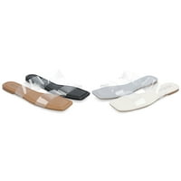 Journee Collection női Amata Tru Comfort Foam Lucite Strap Slap Sandals