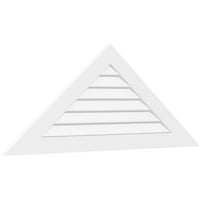 46 W 17-1 4 H Háromszög felszíni PVC Gable Vent Pitch: Nem funkcionális, W 3-1 2 W 1 P Standard keret