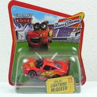 Disney World Of Cars Verseny O Rama Rövid Kártya Spin Out Világítás McQueen 1: Scale Mattel
