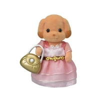 Calico Critters Town sorozat játék uszkár, gyűjthető baba figura Divat kiegészítőkkel