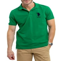 S. Polo Assn. Férfi szilárd pique póló ing
