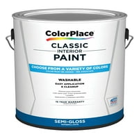 Colorplace Classic Belső fal és Trim festék, puha Rococo Blue, félig fényes, gallon