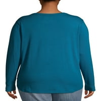 Terra & Sky hosszú ujjú pulóver nyugodt fit pólócsomag