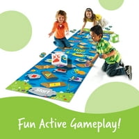 Tanulási források Crocodile Hop Floor Game-Korosztály 3+, beltéri játékok kisgyermekek, bruttó motoros készségek játékok