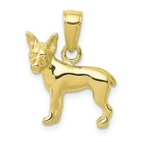 Szilárd 10K sárga arany Chihuahua kutya medál varázsa