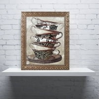 Védjegy Képzőművészet Délutáni tea i Canvas Art by Color Bakery arany díszes keret