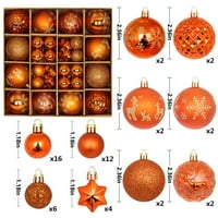 Színes karácsonyi lógó labdák-karácsonyi bizonyíték labda díszek Party karácsonyfa kellékek