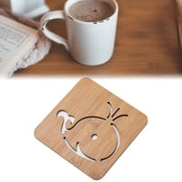 SunSunrise Cup Mat aranyos rajzfilm alakú hőálló fa hőszigetelő csésze Pad konyha