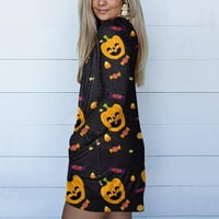 Sksloeg Halloween ing Női Vintage Női Hosszú ujjú ing Clearance Halloween fedezze fel Túlméretezett Pumkin nyomtatási