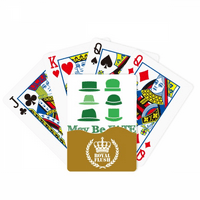 Zöld Kalap Kínai Vicc Sors Royal Flush Póker Játék Kártyajáték