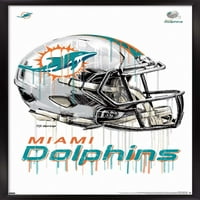Miami Dolphins - Drip sisak fali poszter, 14.725 22.375