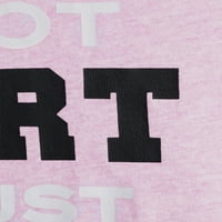 Engedélyezett juniorok 'Nem vagyok rövid, rövid ujjú grafikus póló