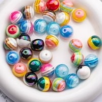 Feildoo kerek akril távtartó gyöngyök Cukorka színű apró laza gyöngyök vegyes színek ékszer kézműves készítéshez, P