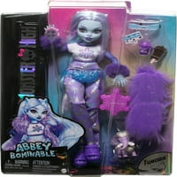 Monster High baba, Abbey Bominable Yeti divat baba kiegészítőkkel