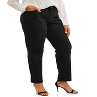 Terra & Sky Women's Plus Pocket Classic Straight Feon Jean