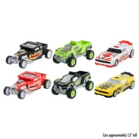 Hot Wheels Gyors Racer visszahúzó járműválasztás, 1: Skála, stílusok változhatnak, a gyerekek játékai korokig, ajándékok