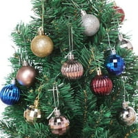 shuwee karácsonyi dísz, karácsonyi labda Karácsonyfadíszekhez műanyag függő díszek, Bor Piros