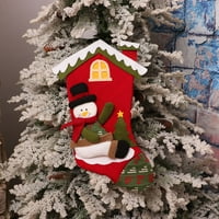 VerPetridure karácsonyi díszek nagy ház alakú karácsonyi harisnya ajándék táska karácsonyfa dekoráció medál