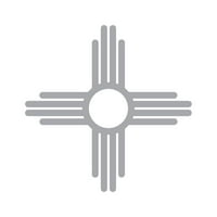 Új-Mexikó állami zászló Sante Fe Logo matrica matrica Die Cut-öntapadó vinil-időjárásálló-Made in USA-sok szín és méret