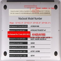 Csak kemény tok kompatibilis kiadás régi MacBook Pro s kábelkötegelő modell: A1502 a fa gabona 102