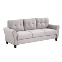 Gewnee 80 tufed vászon kanapé, modern üléses kanapé kárpitozott kanapé a nappali hálószobához, bézs