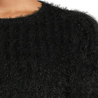 Szerelmi trend New York Női tollfonal puff ujta pulóver