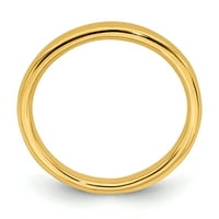 Ezüst Aranyozott Polírozott Gyűrű
