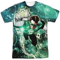 Green Lantern DC Comics szuperhős gyűrű teljesítmény felnőtt 2 oldalas nyomtatott póló