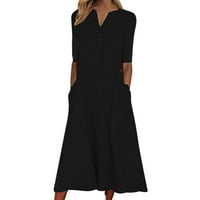 MaFYtyTPR nyári ruhák a nők Molett Clearance eladó divat női nyári nyomtatás ok-okozati V-nyakú gomb Rövid ujjú nyaralás
