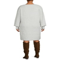 Terra & Sky női Molett méretű Puff ujjú pulóver ruha