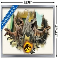 Jurassic World: Dominion-Atrociraptors Fókuszfal Poszter, 22.375 34 Keretes