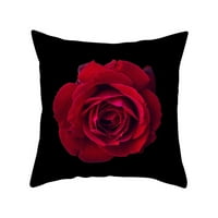 skpabo Valentin-napi párnahuzatok rózsa témák őszibarack-bőrszerű Szövet párnahuzat Valentin-napi dekoráció kanapé