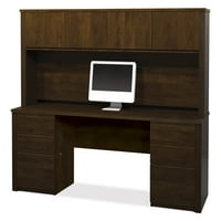 Bestar Prestige Credenza és Hutch Kit - Csokoládé