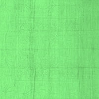 Ahgly Company Beltéri Téglalap Absztrakt Smaragdzöld Modern Terület Szőnyegek, 5 '7'