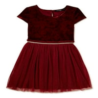 George Girls Velor Glitter Mesh Tutu ruha, Méret 4-16