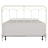 Hillsdale Bútor Jocelyn Metal King Bed, Puha Fehér